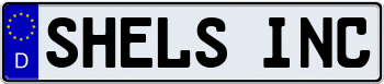 EEC German License Plate 8b4513