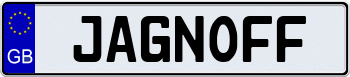 Great Britain EU Style License Plate 000000